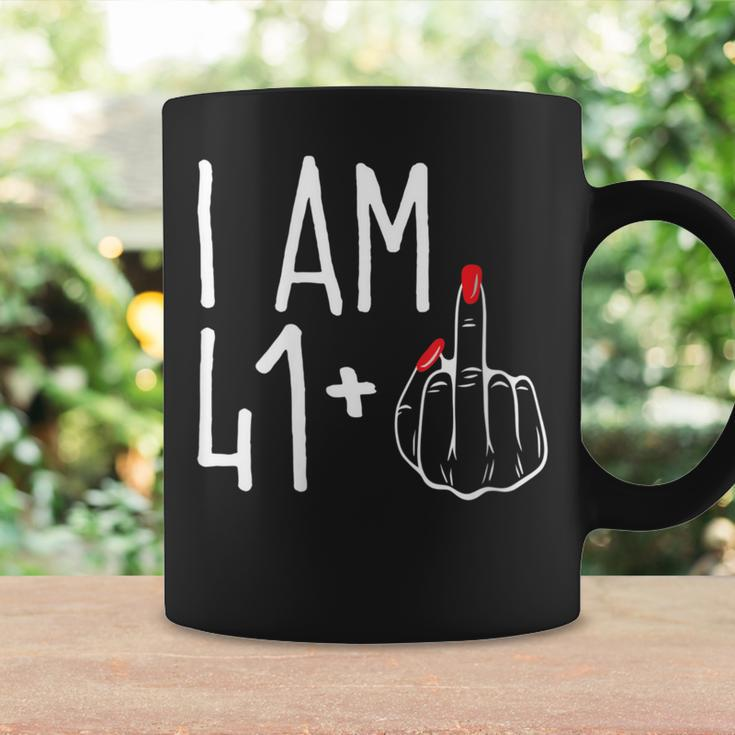 I Am 41 Plus 1 Middle Finger 42Nd Women's Birthday Coffee Mug Gifts ideas