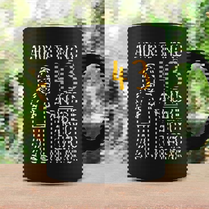 43 Cumpleaños Ahora Tengo 43 Años Divertido Aniversario Taza de café Ideas de regalos