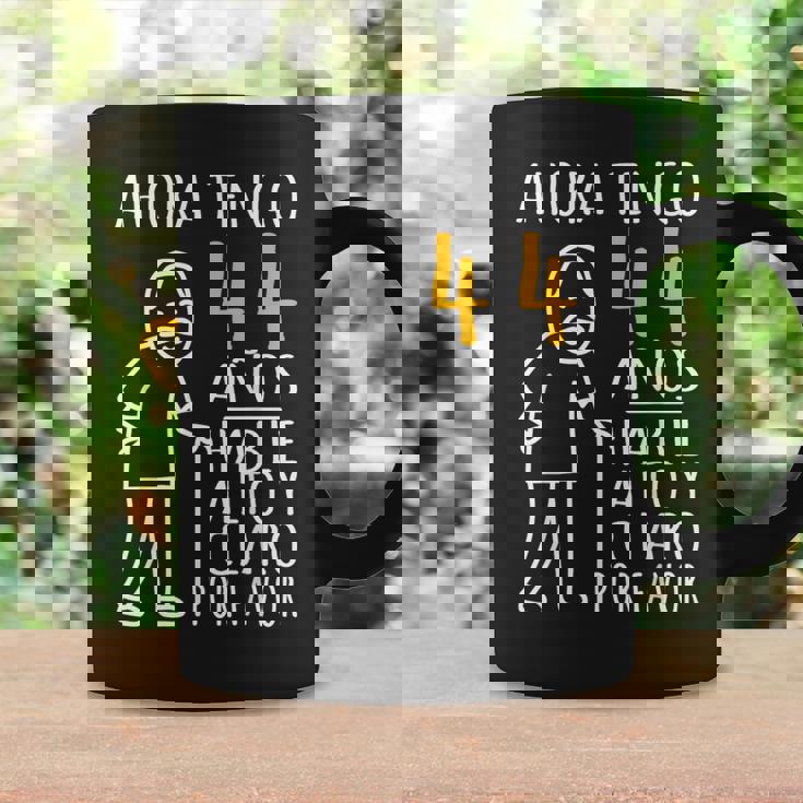 44 Cumpleaños Ahora Tengo 44 Años Divertido Aniversario Taza de café Ideas de regalos