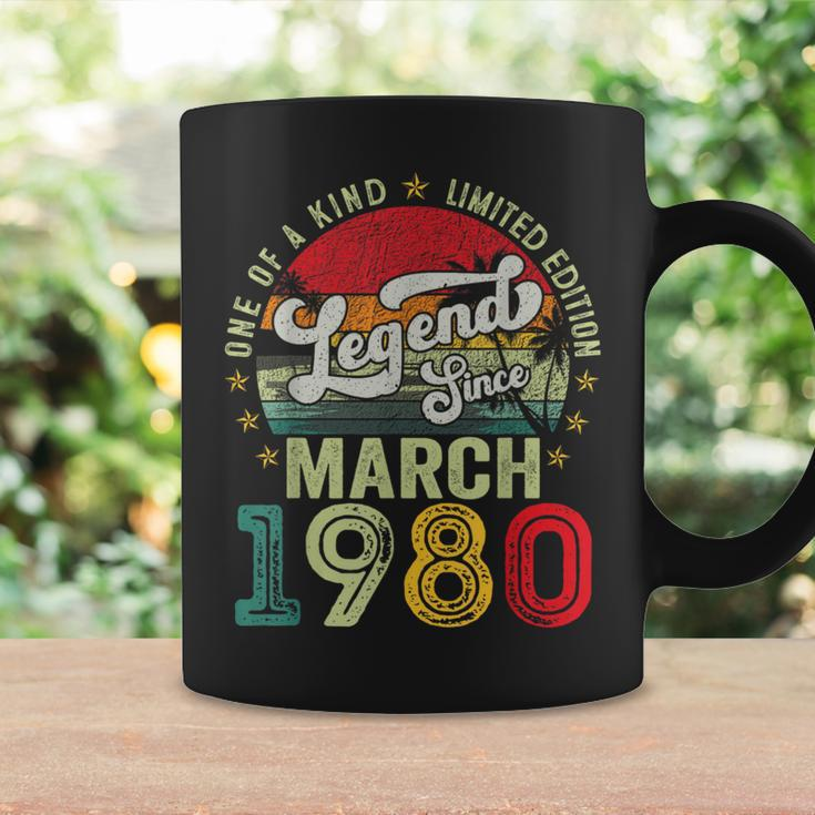 44 Years Old Legend Since March 1980 44Th Birthday Men Coffee Mug Gifts ideas