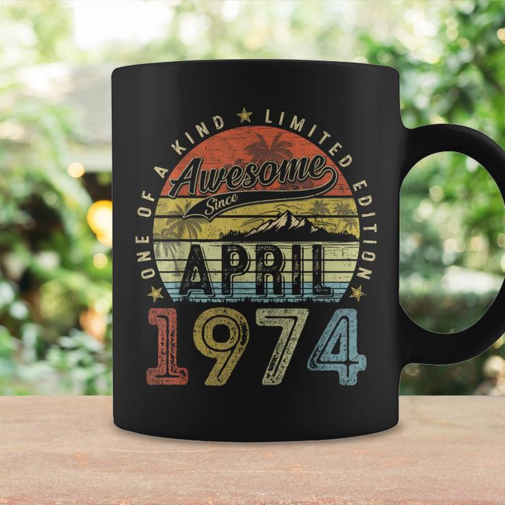 50 Year Old Vintage April 1974 50Th Birthday Women Coffee Mug Gifts ideas