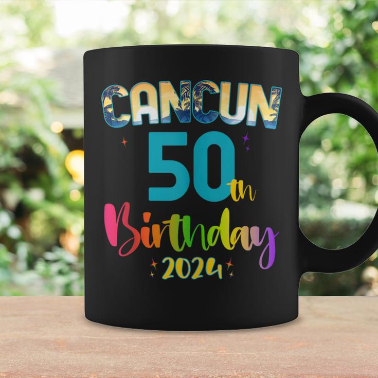 50 Years Old Birthday Party Cancun Mexico Trip 2024 B-Day Coffee Mug Gifts ideas