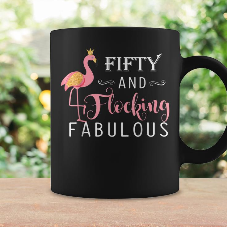 50Th Birthday Flamingo Fifty Flocking Fabulous Coffee Mug Gifts ideas
