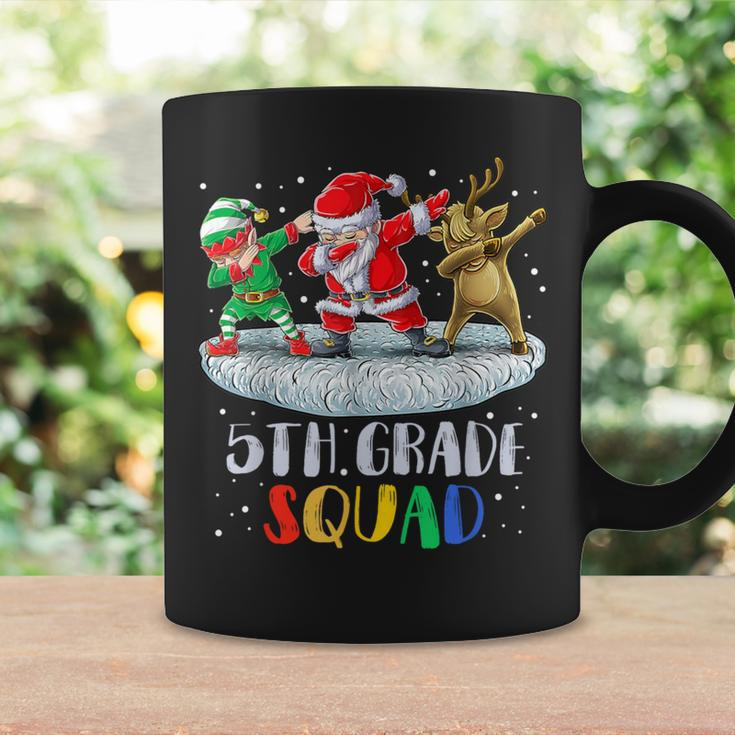 5Th Grade Squad Dabbing Santa Christmas Reindeer Teacher Coffee Mug Gifts ideas