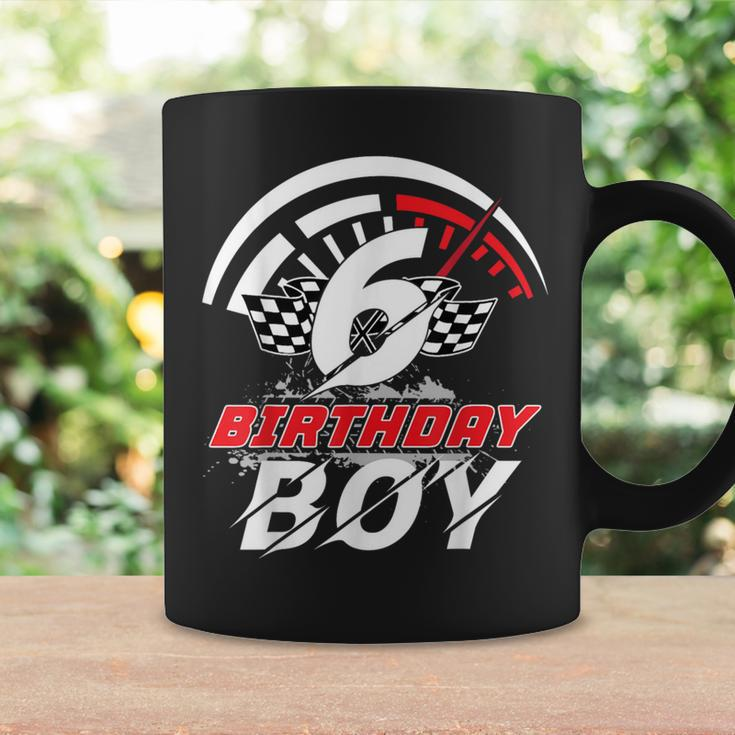 6 Year Old Race Car 6Th Birthday Boy Party Racing Pit Crew Coffee Mug Gifts ideas