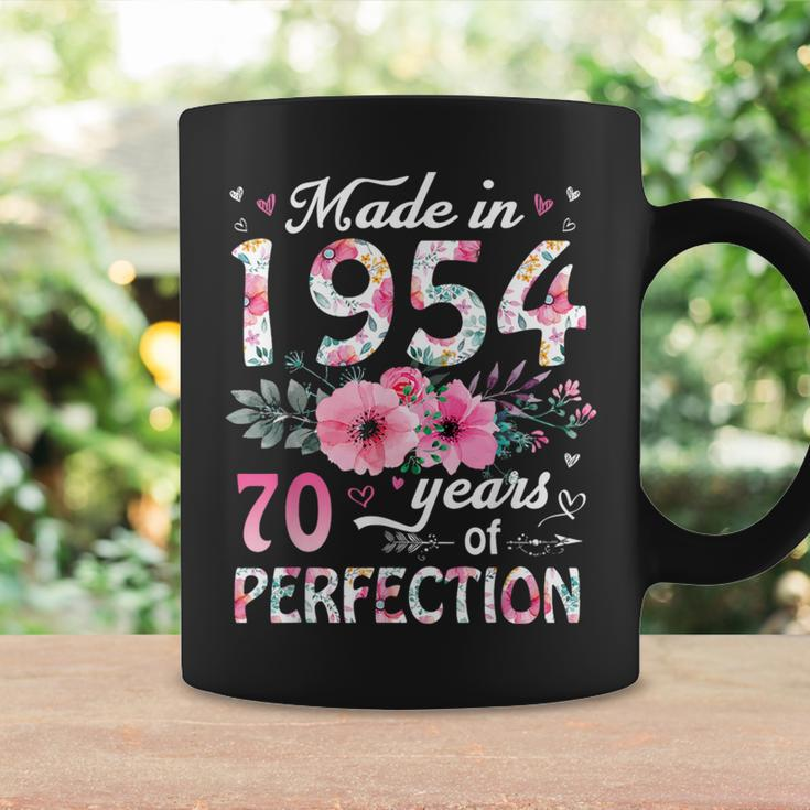 70 Year Old Made In 1954 Floral 70Th Birthday Women Coffee Mug Gifts ideas