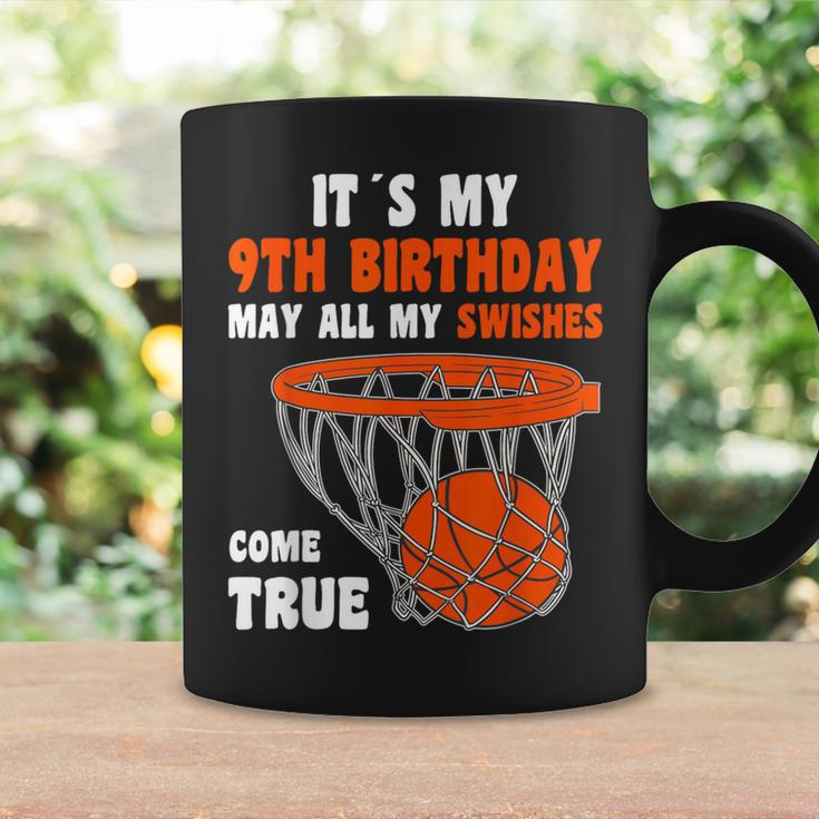 9 Year Old Happy 9Th Birthday Basketball 9Th Birthday Coffee Mug Gifts ideas