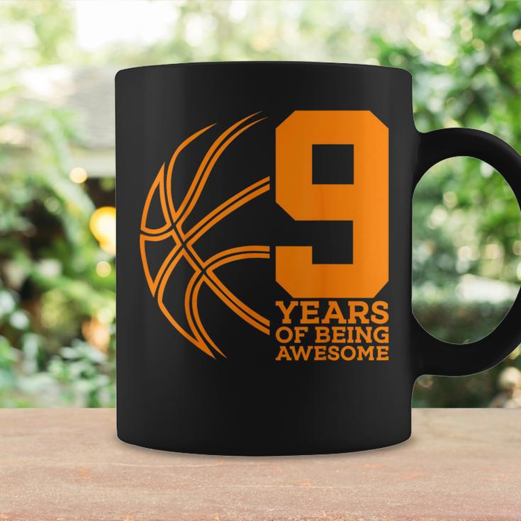9 Years Of Being Awesome Basketball 9Th Birthday Coffee Mug Gifts ideas