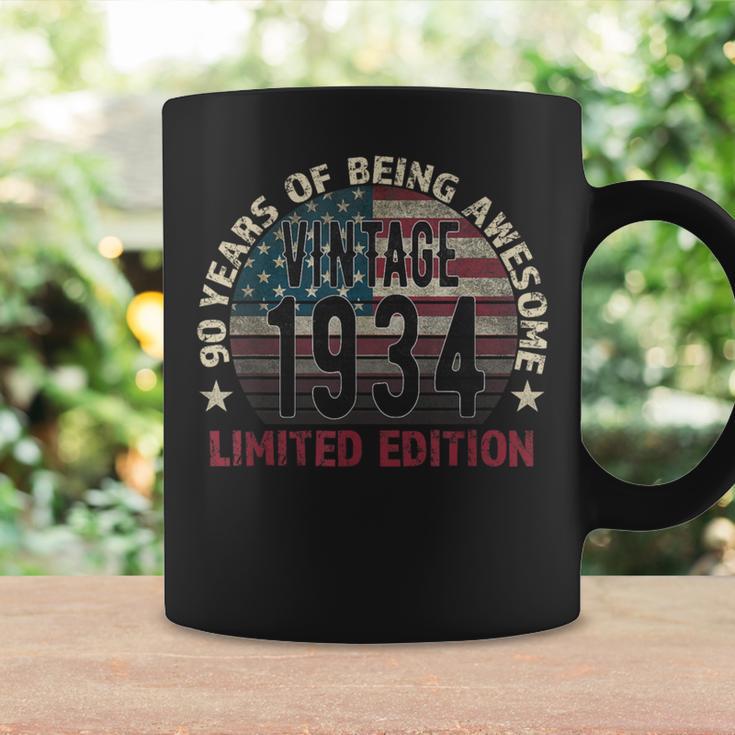 90Th Birthday Vintage Born 1934 Turning 90 Year Old Coffee Mug Gifts ideas