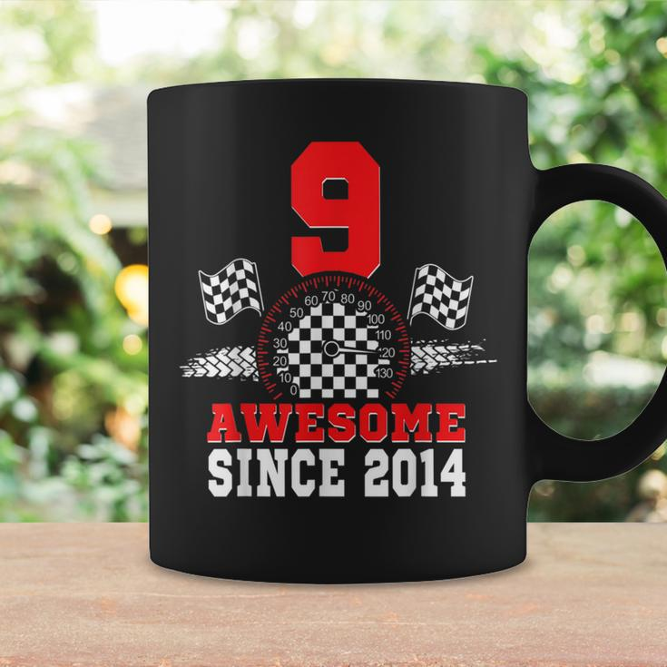 9Th Birthday Race Car Awesome Since 2014 Racing 9 Year Old Coffee Mug Gifts ideas