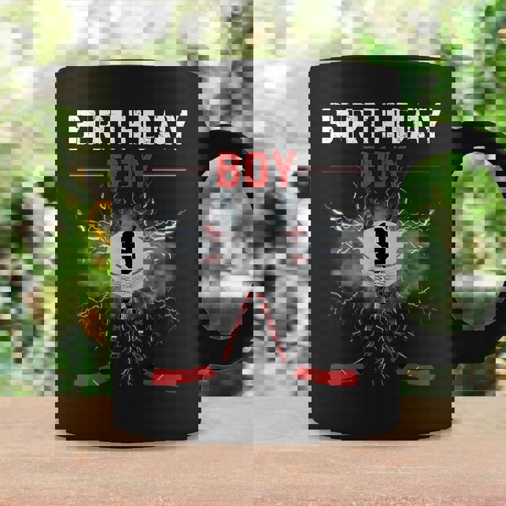9Year Old Ice Hockey Birthday 9Th Boy Birthday Family Party Coffee Mug Gifts ideas