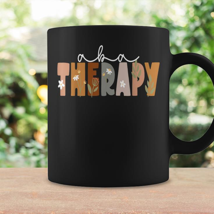 Aba Therapy Squad Matching Therapist Floral Coffee Mug Gifts ideas