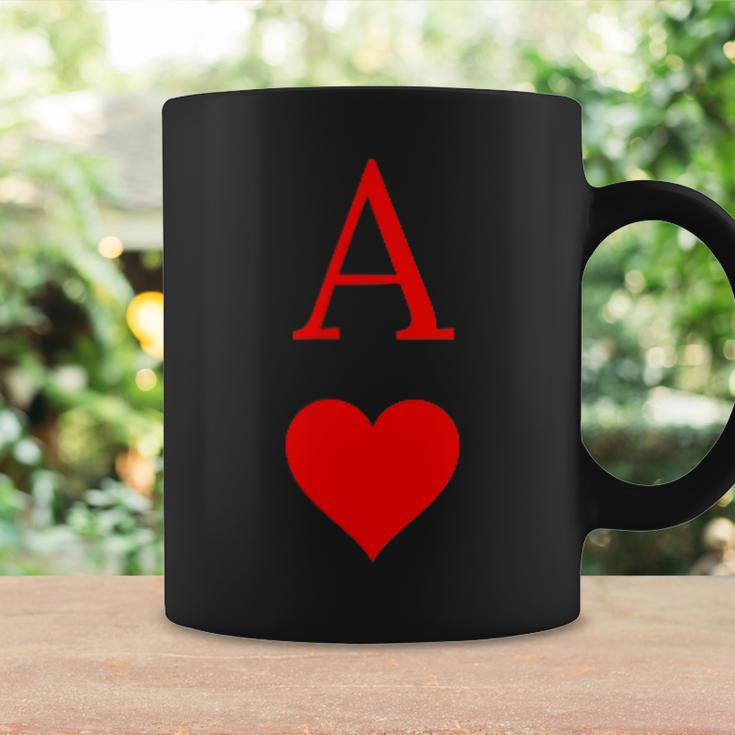Ace Of Hearts Playing Card Symbol And Letter Coffee Mug Gifts ideas