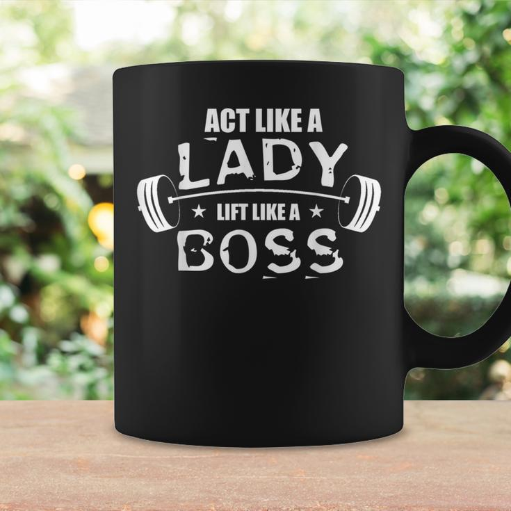 Act Like A Lady Lift Like Boss Gym Motivational Womencgift Coffee Mug Gifts ideas