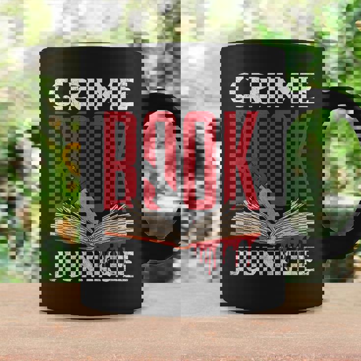 Adicto A Los Libros De Crimen True Crime Taza de café Ideas de regalos