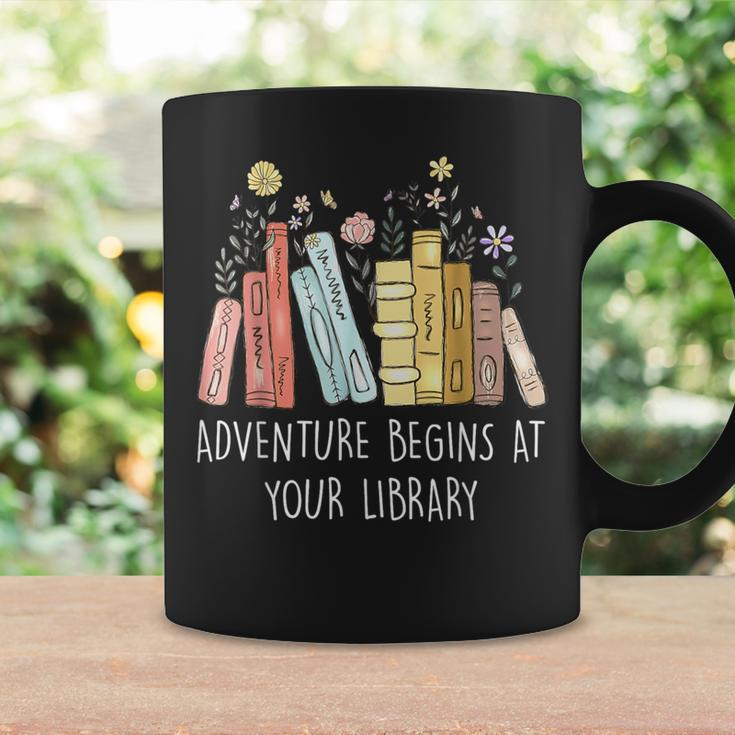 Adventure Begins At Your Library Summer Reading 2024 Books Coffee Mug Gifts ideas