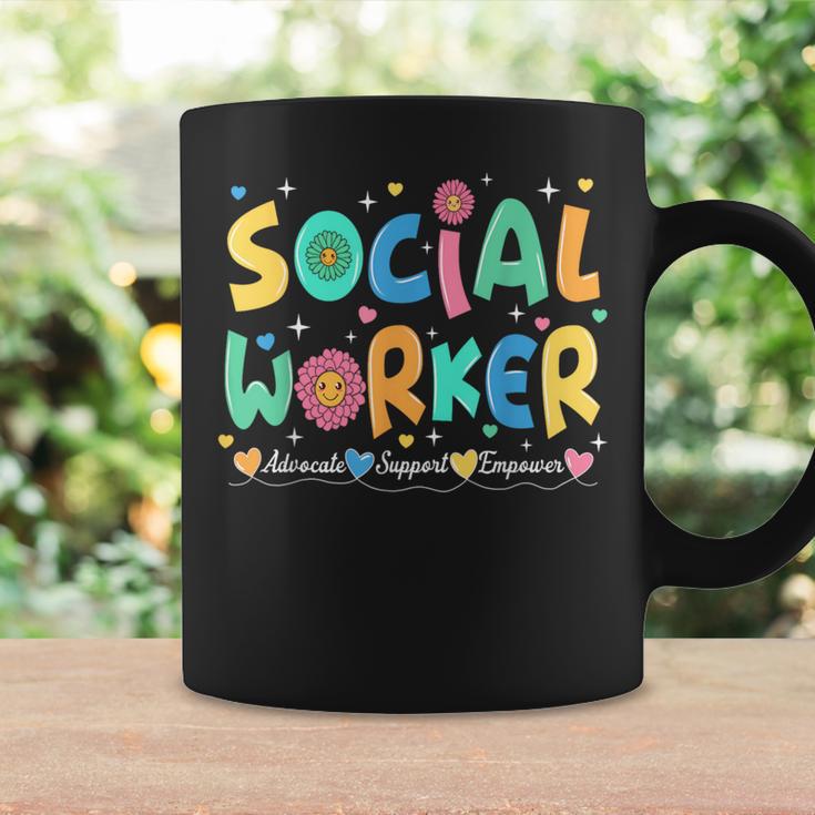 Advocate Support And Empower Social Worker Social Work Month Coffee Mug Gifts ideas