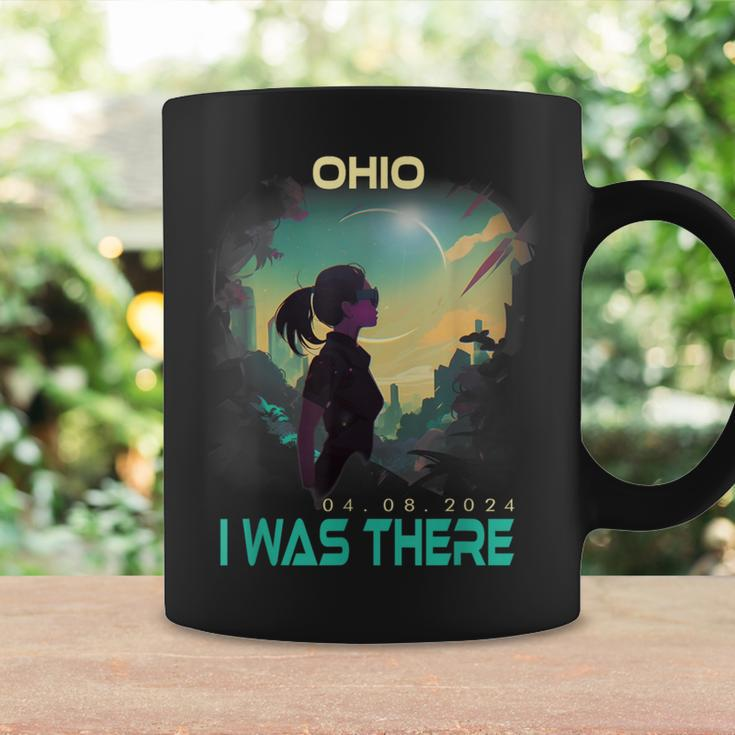 Aesthetic Girl Total Solar Eclipse 2024 Ohio Coffee Mug Gifts ideas