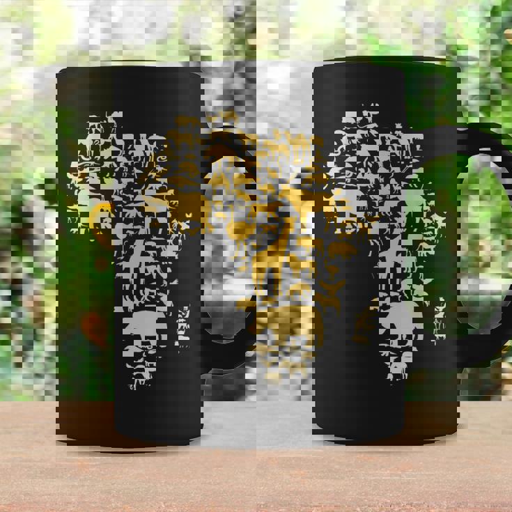 Africa Animal Map Silhouette African Coffee Mug Gifts ideas