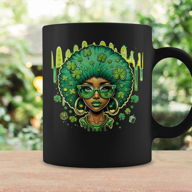 African American Female Leprechaun Black St Patrick's Day Coffee Mug Gifts ideas