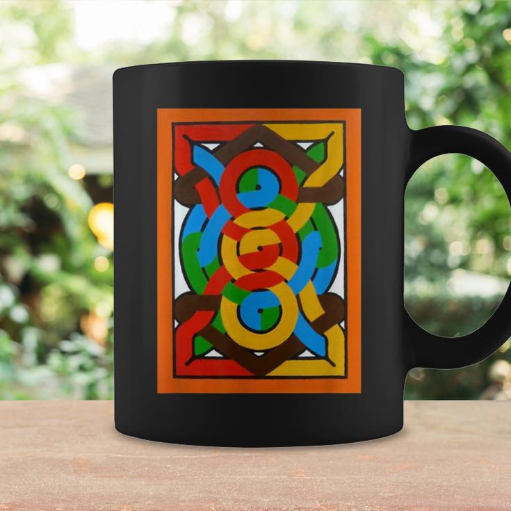 African Maroon Tribal Inspired Ethnic Colorful Black Culture Coffee Mug Gifts ideas