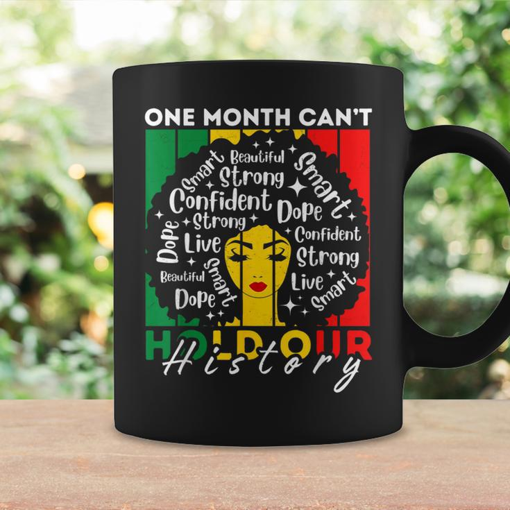 Afro Girl One Month Can't Hold Our History Black History Coffee Mug Gifts ideas