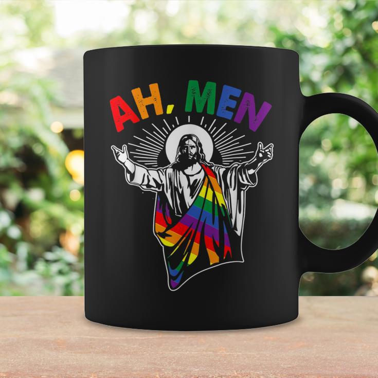 Ah Lgbt Gay Pride Jesus Rainbow Flag Coffee Mug Gifts ideas