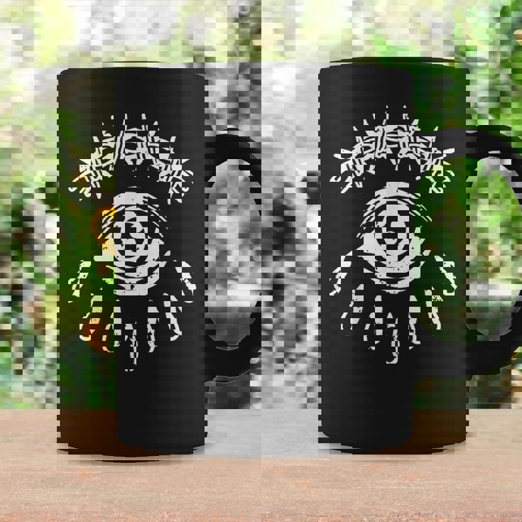 Alambre De Púas Ojo Gótico Grunge Punk Alternativa Tatuaje Taza de café Ideas de regalos