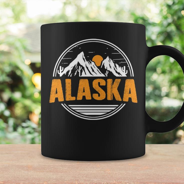Alaska Vintage Mountains Sunrise Alaskan Pride Coffee Mug Gifts ideas
