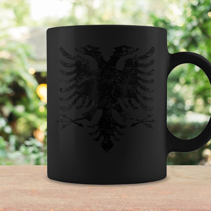 Albania Eagle Big Flag Vintage Distressed Albanian Flag Coffee Mug Gifts ideas