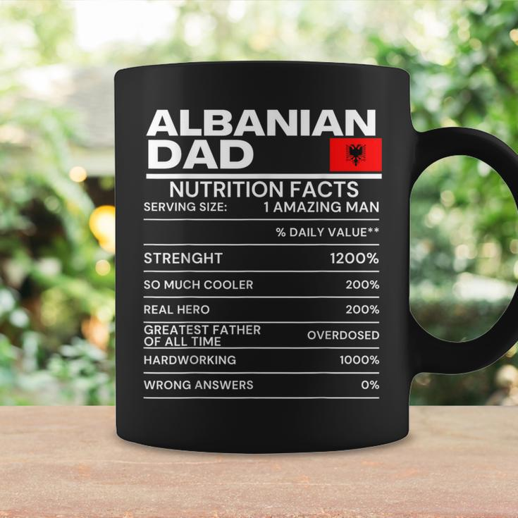 Albanian Dad Nutrition Facts National Pride Fathers Day Coffee Mug Gifts ideas