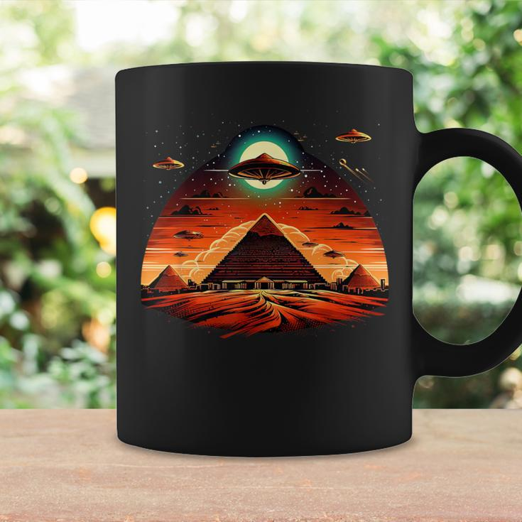 Aliens Space Ufo Ancient Egyptian Pyramids Science Fiction Coffee Mug Gifts ideas