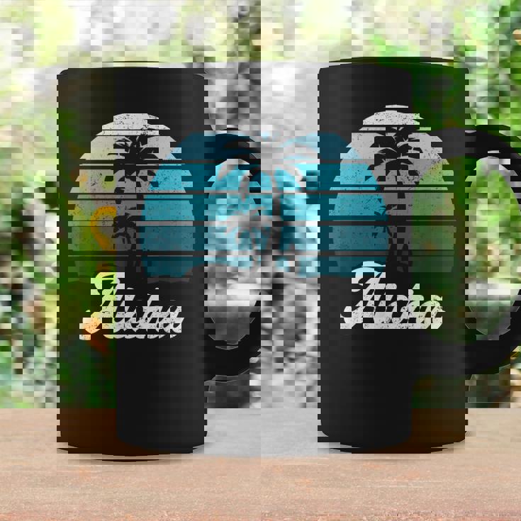 Aloha Hawaii Hawaiian Island Palm Beach Surfboard Surf Coffee Mug Gifts ideas