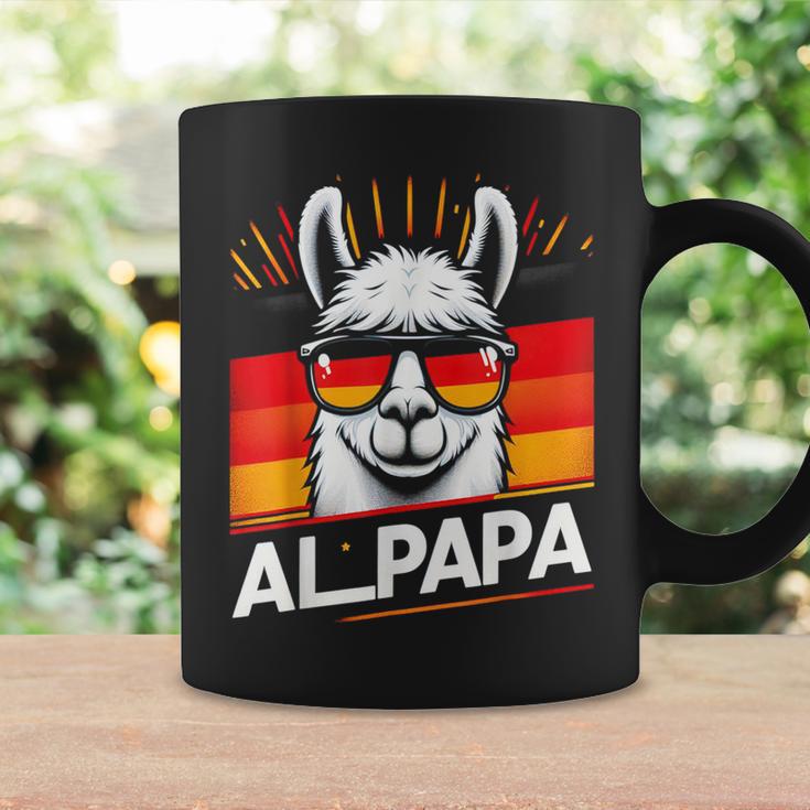 Alpapaatertag Papa Alpaka Retrointage Deutschland Flagge Tassen Geschenkideen