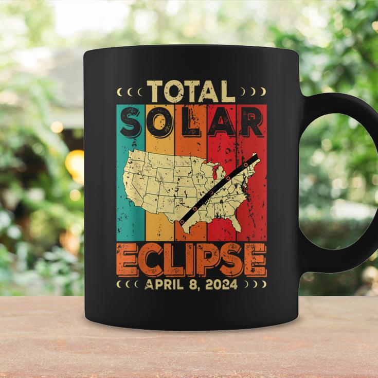 America 2024 Total Solar Eclipse Solar Eclipse Retro Vintage Coffee Mug Gifts ideas