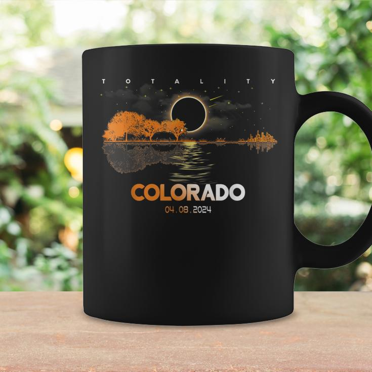 America Guitar Total Solar Eclipse 2024 Colorado Coffee Mug Gifts ideas