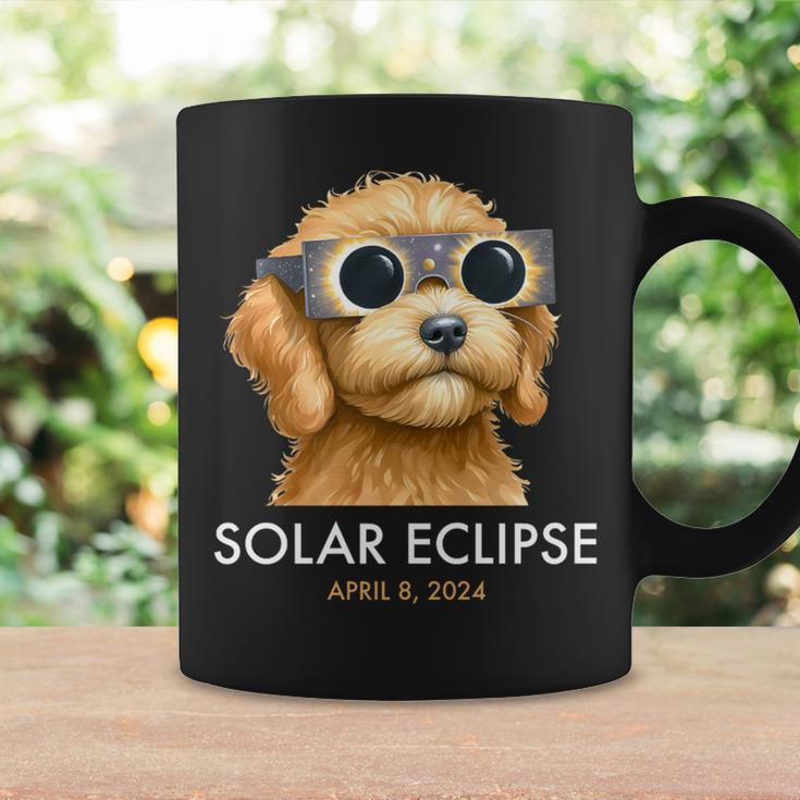 America Totality Solar Eclipse 2024 Cute Doodle Dog Dad Mom Coffee Mug Gifts ideas