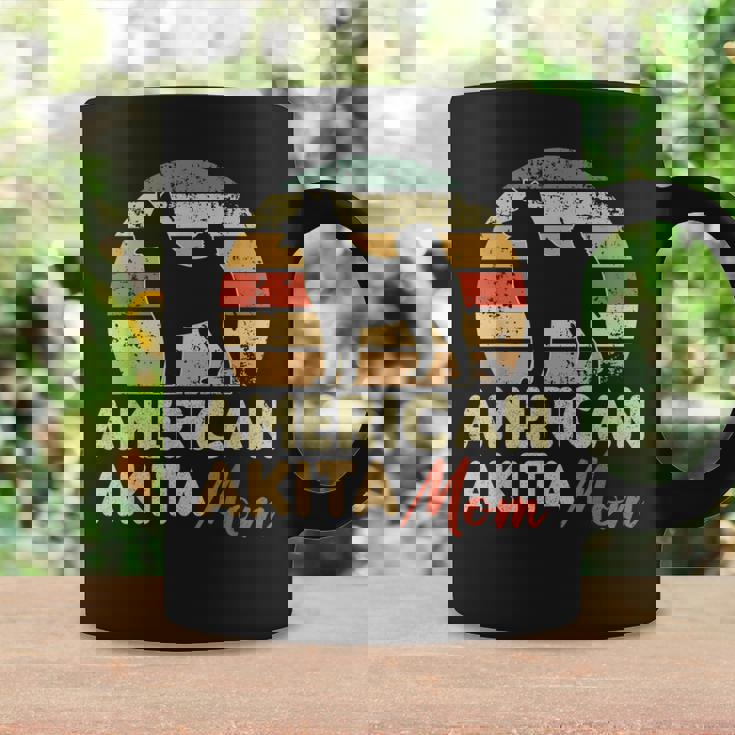 American Akita Mom Retro Vintage American Akita Coffee Mug Gifts ideas