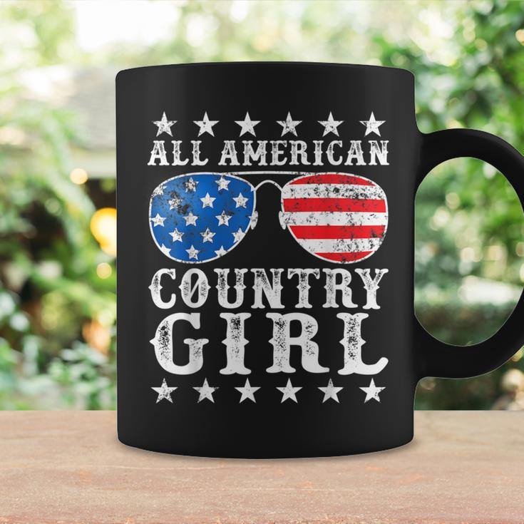 All American Country Girl 4Th Of July Usa Flag Girls Coffee Mug Gifts ideas