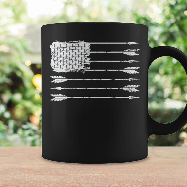 American Flag Arrow Archery Bowhunting Archer Hunter Coffee Mug Gifts ideas