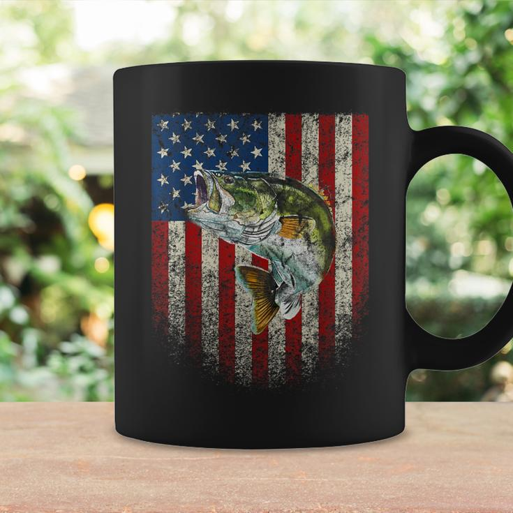 American Flag Bass Fishing Fishermen Usa Patriotic Coffee Mug Gifts ideas