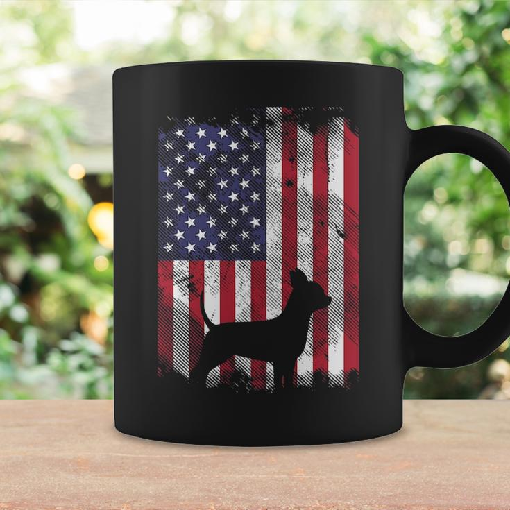 American Flag Chihuahua Vintage Chiwawa Dog Patriotic Gif Coffee Mug Gifts ideas