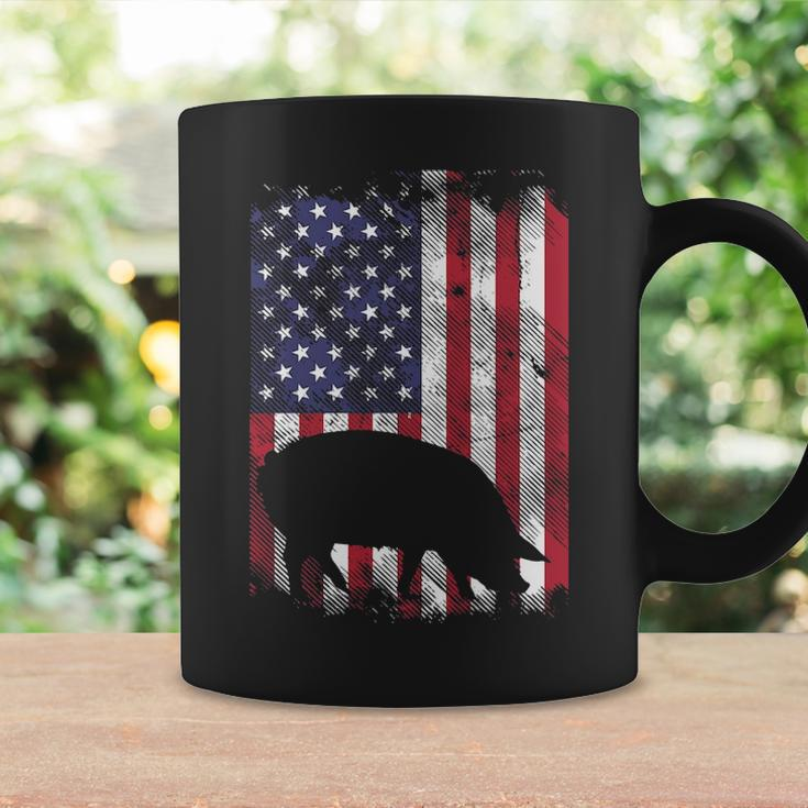 American Flag Pig Vintage Farm Animal Patriotic Piggy Coffee Mug Gifts ideas