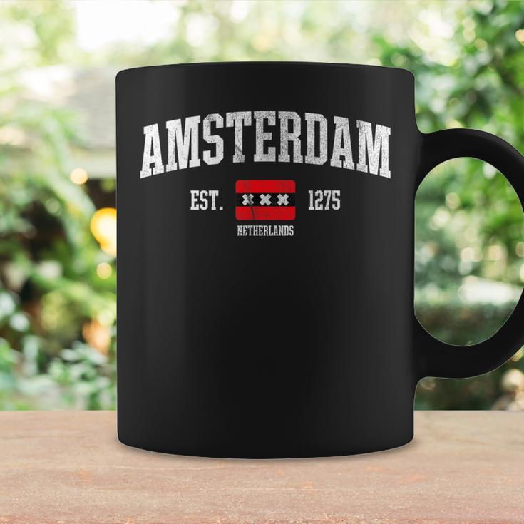 Amsterdam Flag Est 1275 Netherlands Souvenir Retro Coffee Mug Gifts ideas
