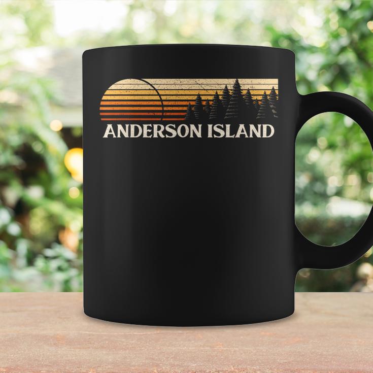 Anderson Island Wa Vintage Evergreen Sunset Eighties Retro Coffee Mug Gifts ideas