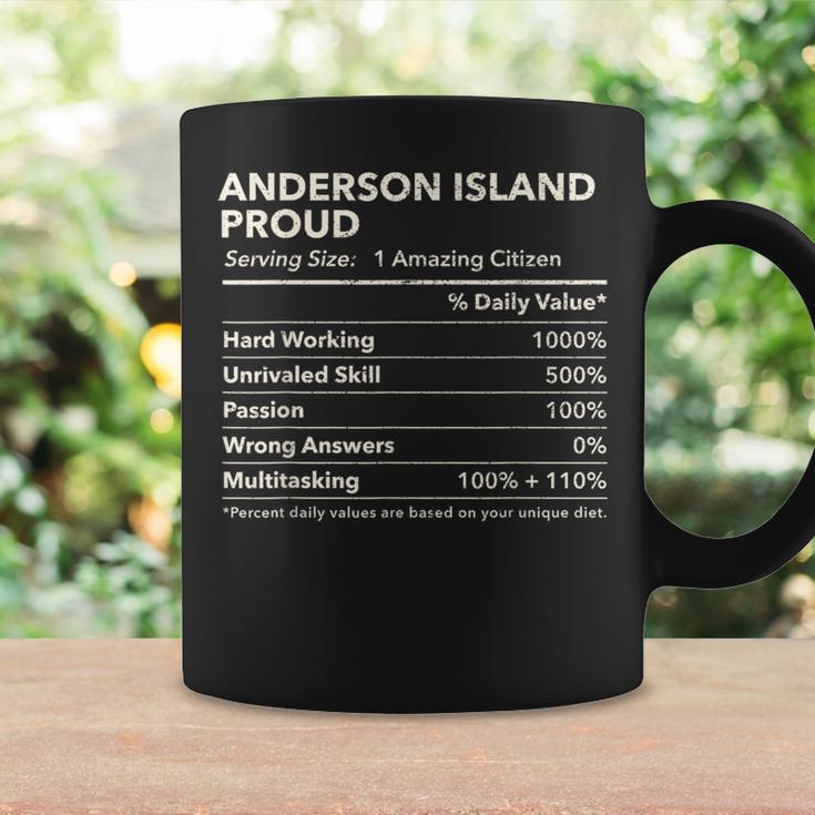 Anderson Island Washington Proud Nutrition Facts Coffee Mug Gifts ideas
