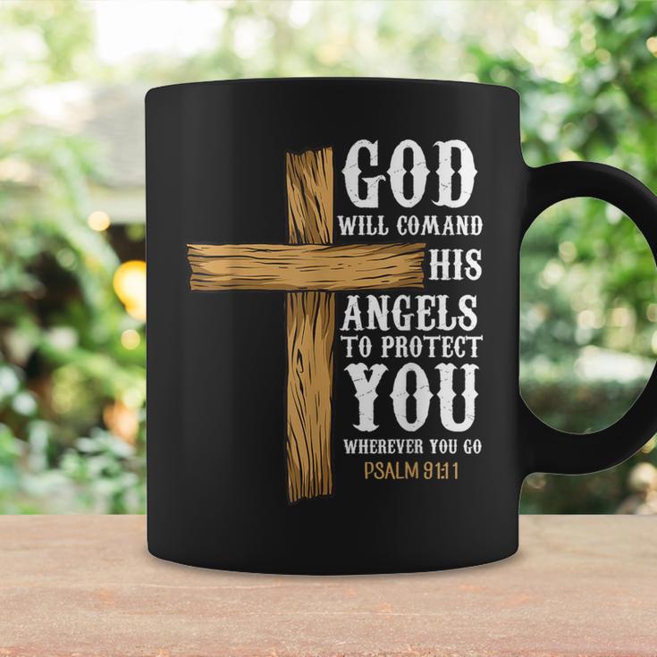 Angels Bible Verse Psalm 9111 Church Religion Coffee Mug Gifts ideas