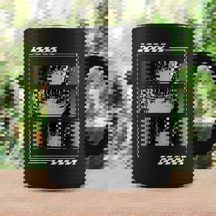 Anime Girls Eyes Soft Grunge Estética Japonés Manga Arte Taza de café Ideas de regalos
