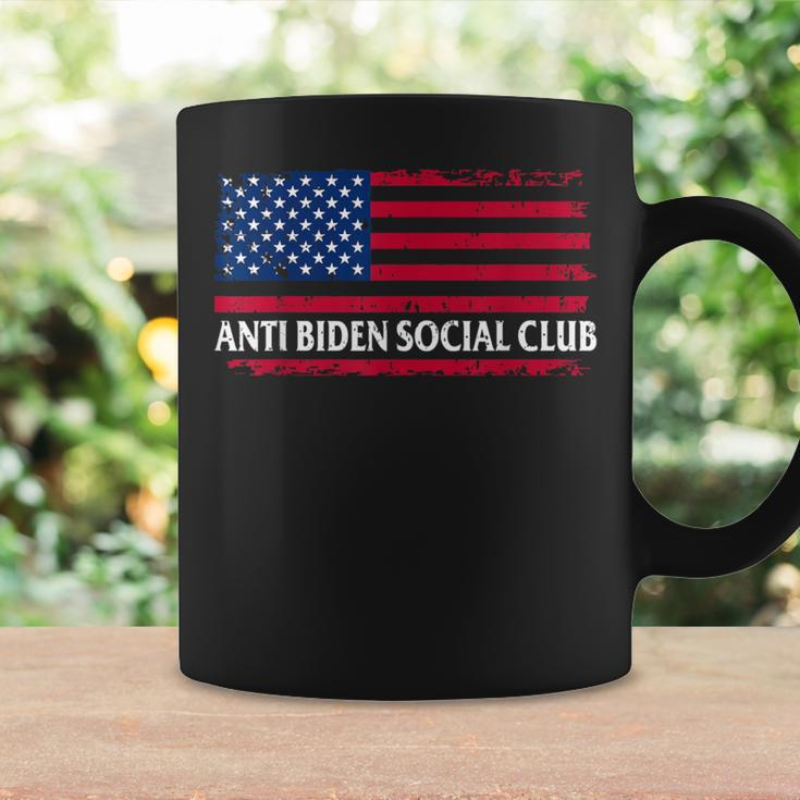 Anti Biden Social Club American Flag Retro Vintage Coffee Mug Gifts ideas