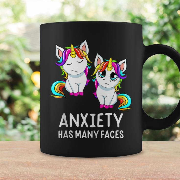 Anxiety Has Many Faces Unicorn Anxiety Has Many Faces Coffee Mug Gifts ideas